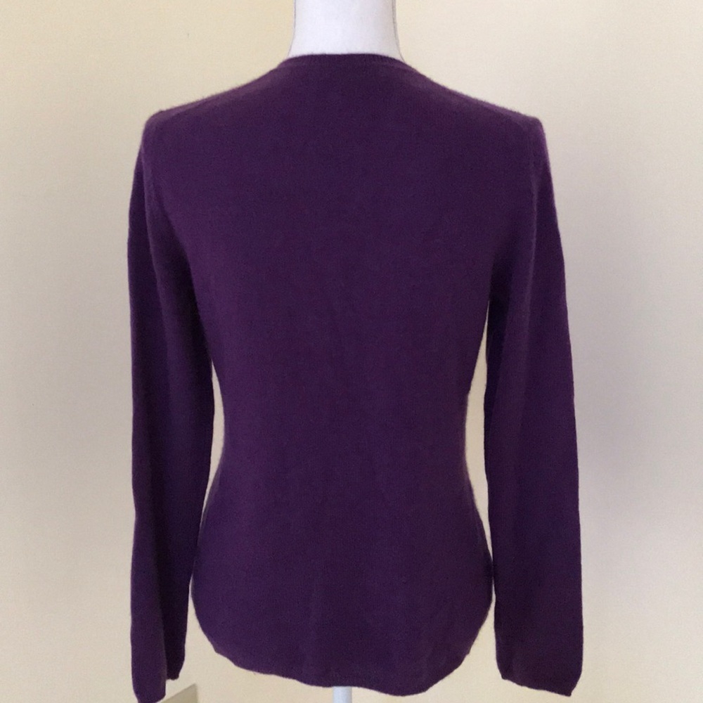 Charter club medium V neck cashmere sweater - Picture 3 of 8